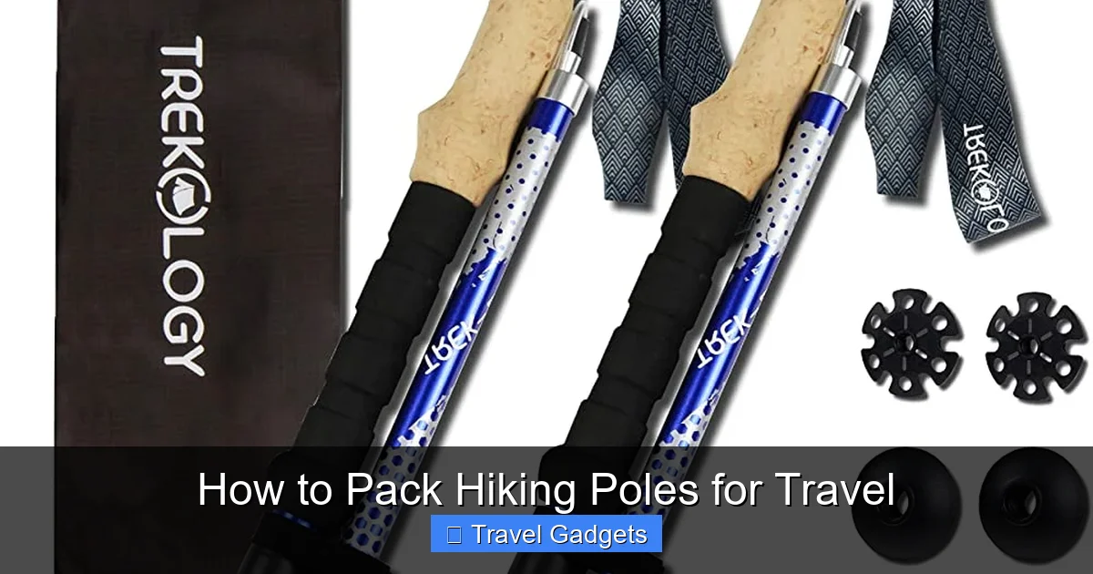 How to Pack Hiking Poles for Travel