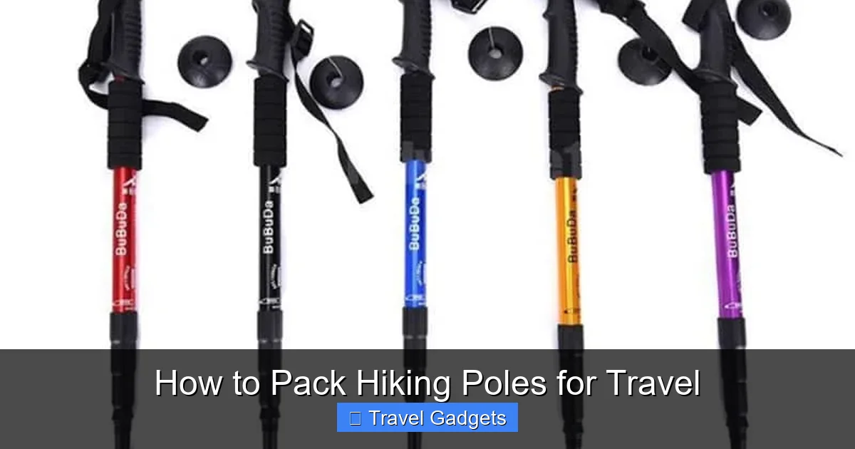 How to Pack Hiking Poles for Travel