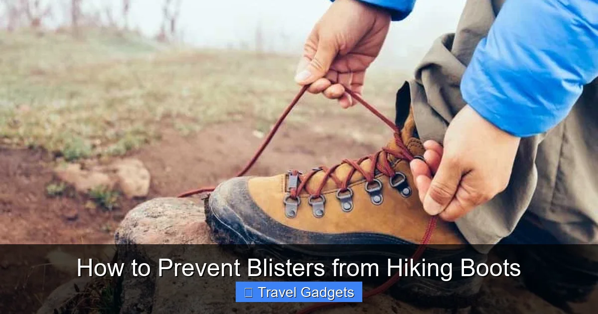 How to Prevent Blisters from Hiking Boots