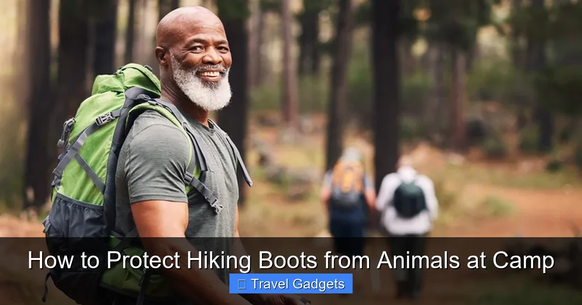 How to Protect Hiking Boots from Animals at Camp