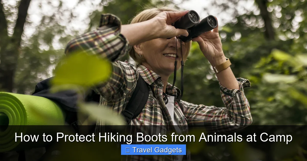 How to Protect Hiking Boots from Animals at Camp