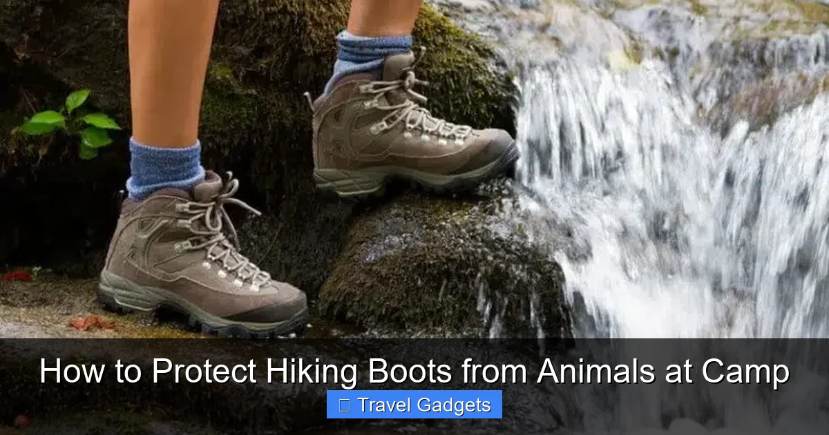 How to Protect Hiking Boots from Animals at Camp