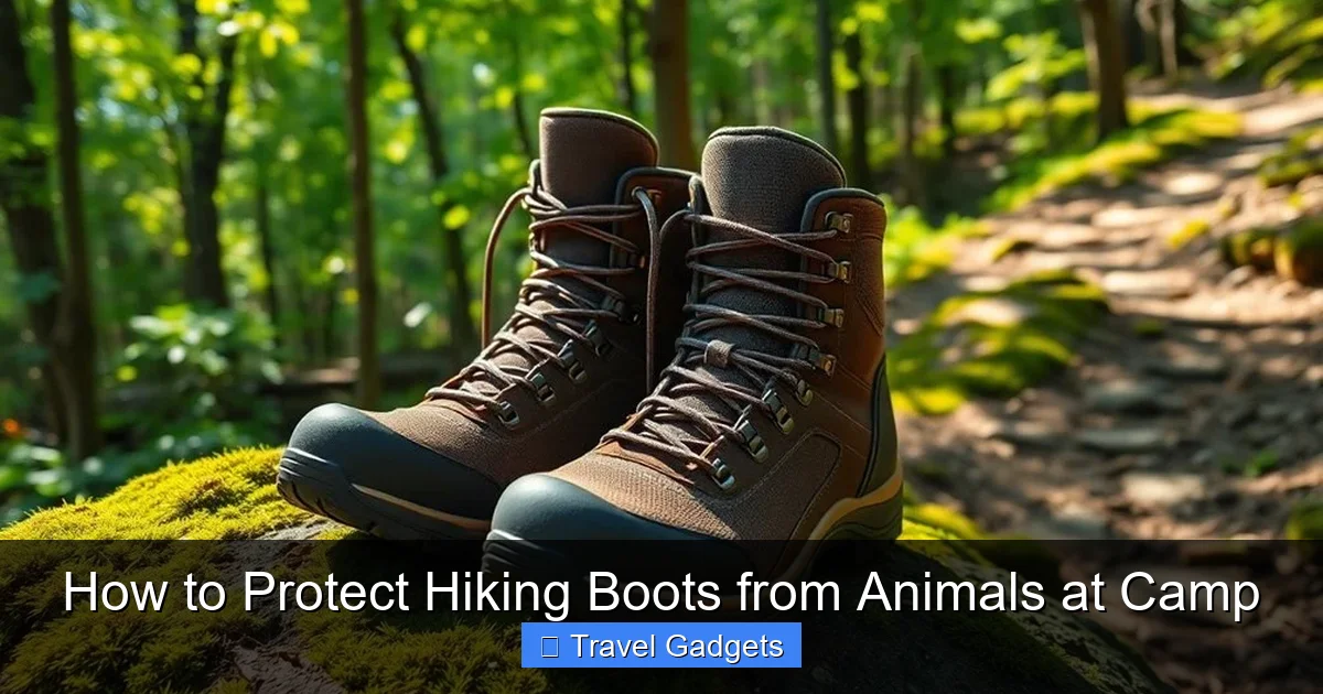 How to Protect Hiking Boots from Animals at Camp