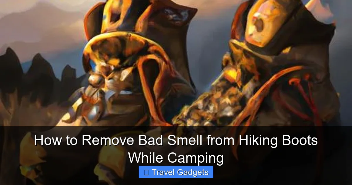 How to Remove Bad Smell from Hiking Boots While Camping