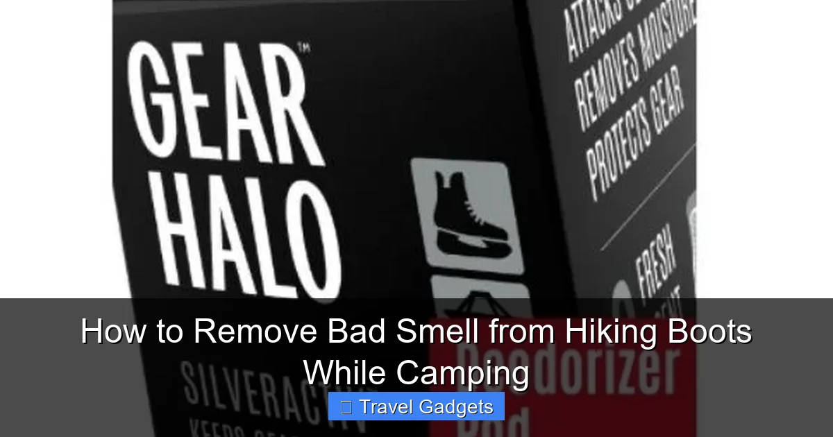How to Remove Bad Smell from Hiking Boots While Camping