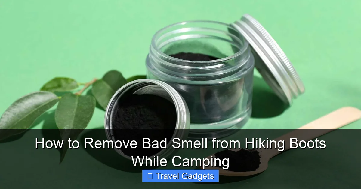 How to Remove Bad Smell from Hiking Boots While Camping