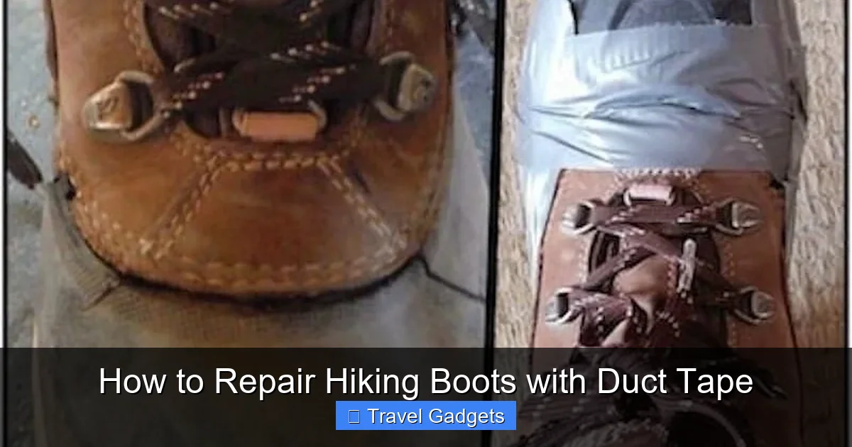 How to Repair Hiking Boots with Duct Tape