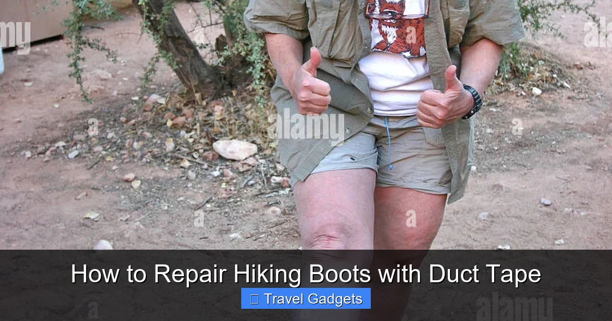 How to Repair Hiking Boots with Duct Tape