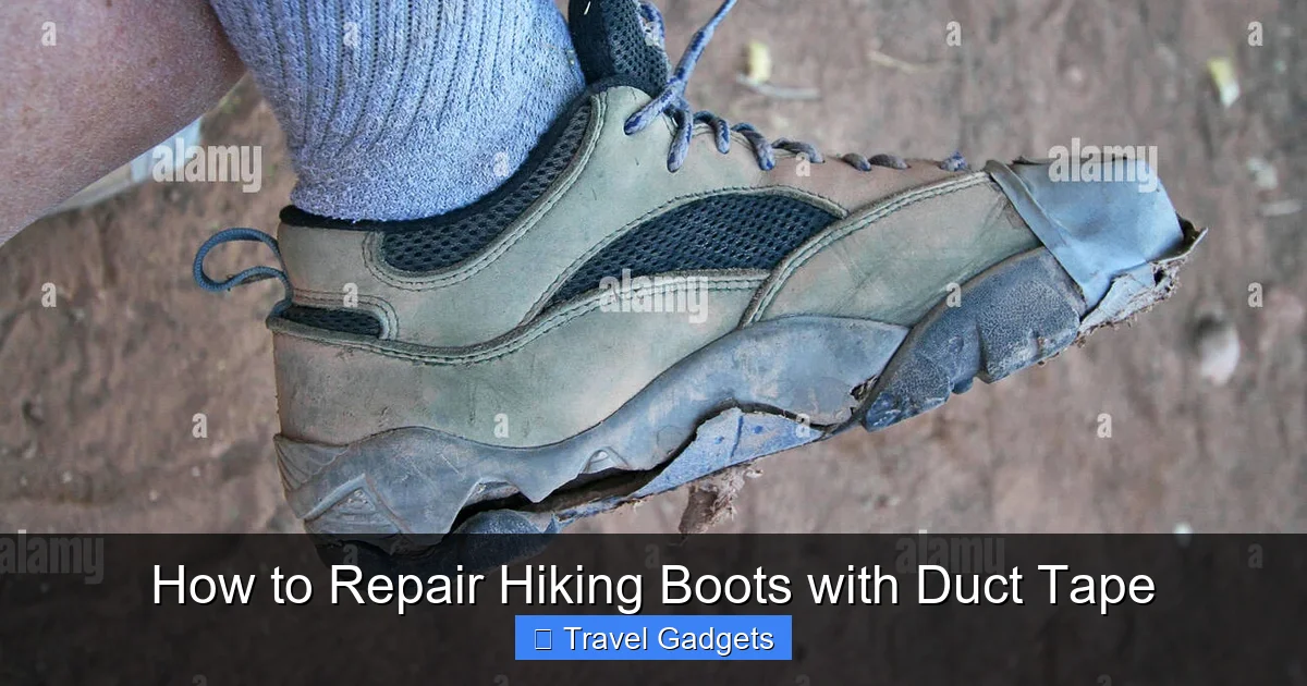 How to Repair Hiking Boots with Duct Tape
