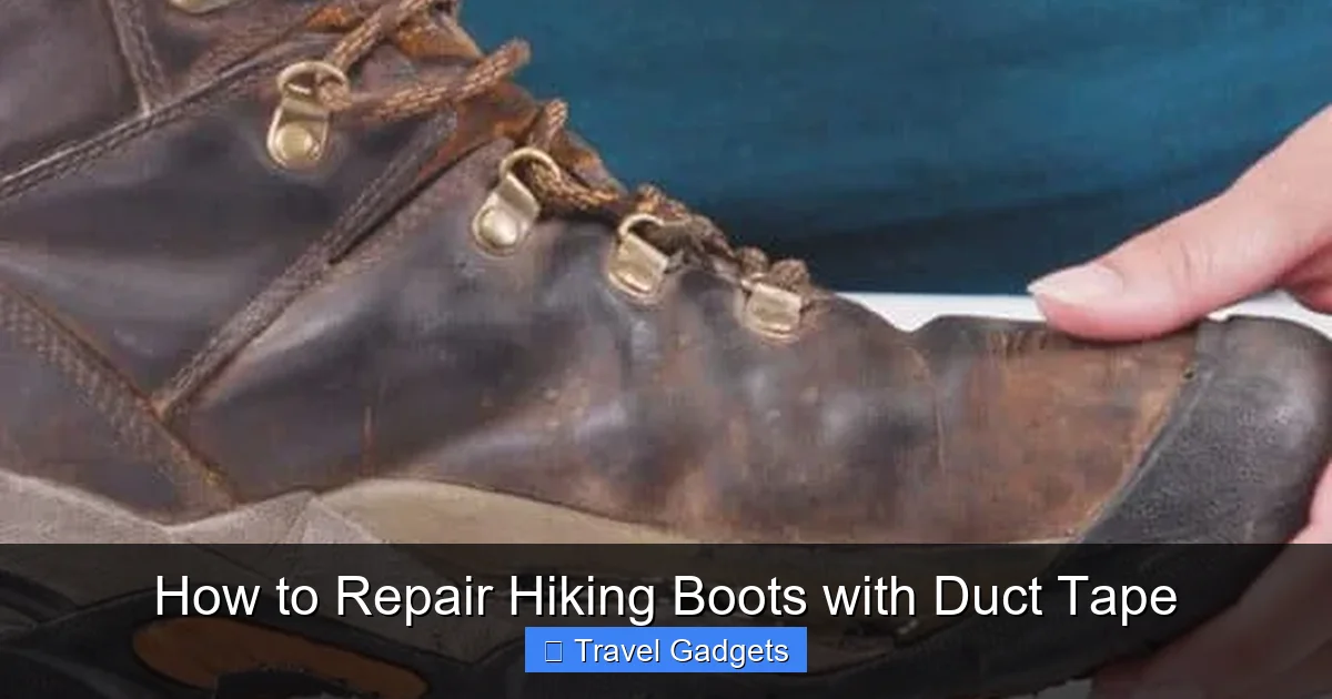 How to Repair Hiking Boots with Duct Tape