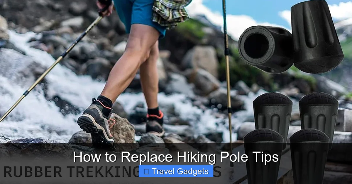 How to Replace Hiking Pole Tips
