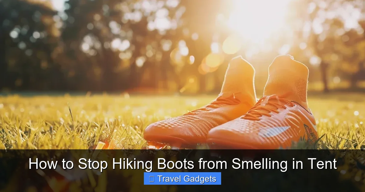 How to Stop Hiking Boots from Smelling in Tent