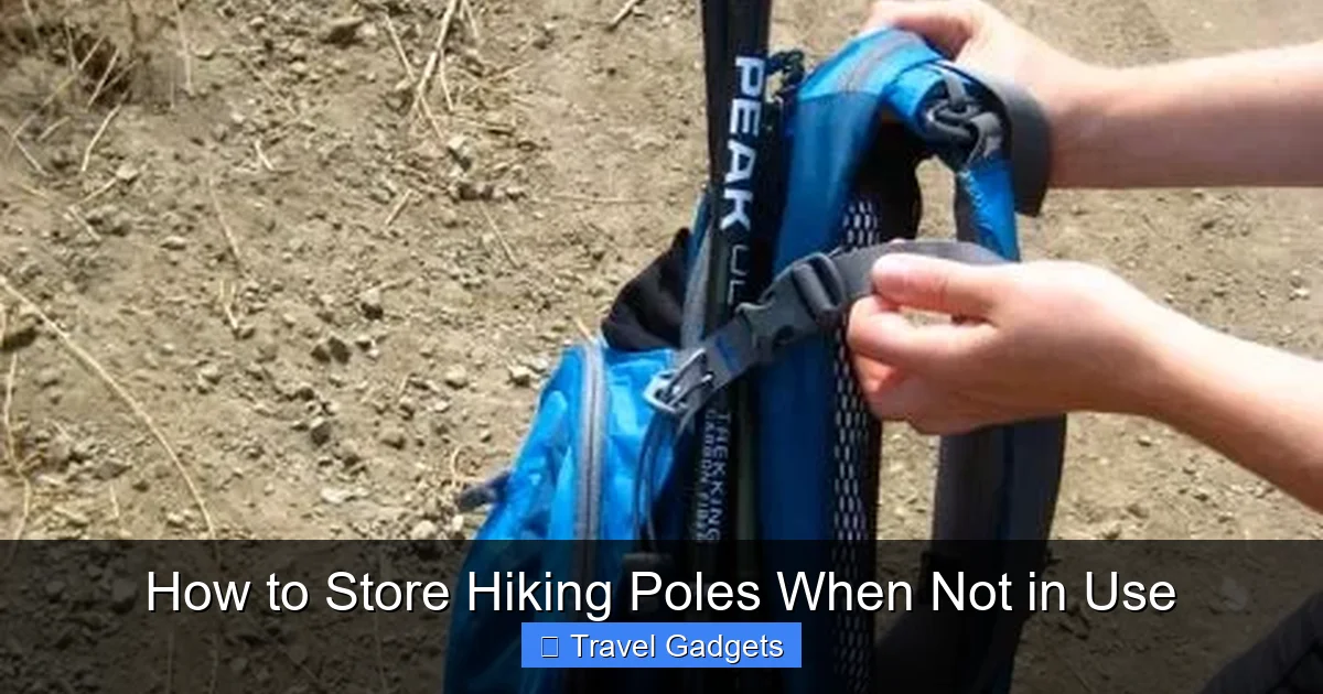 How to Store Hiking Poles When Not in Use
