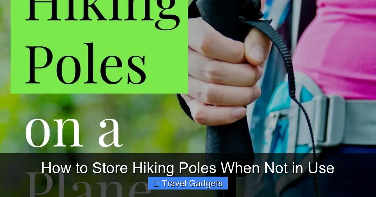How to Store Hiking Poles When Not in Use