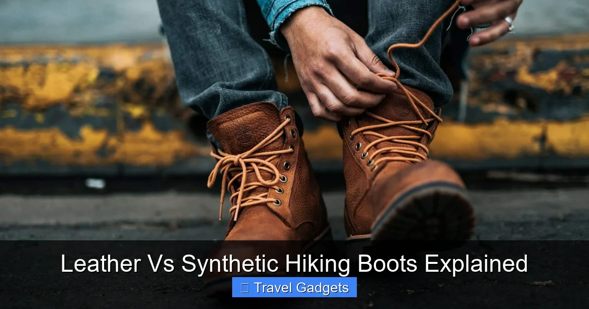 Leather Vs Synthetic Hiking Boots Explained