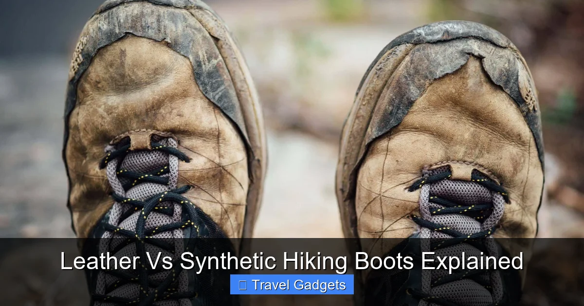Leather Vs Synthetic Hiking Boots Explained