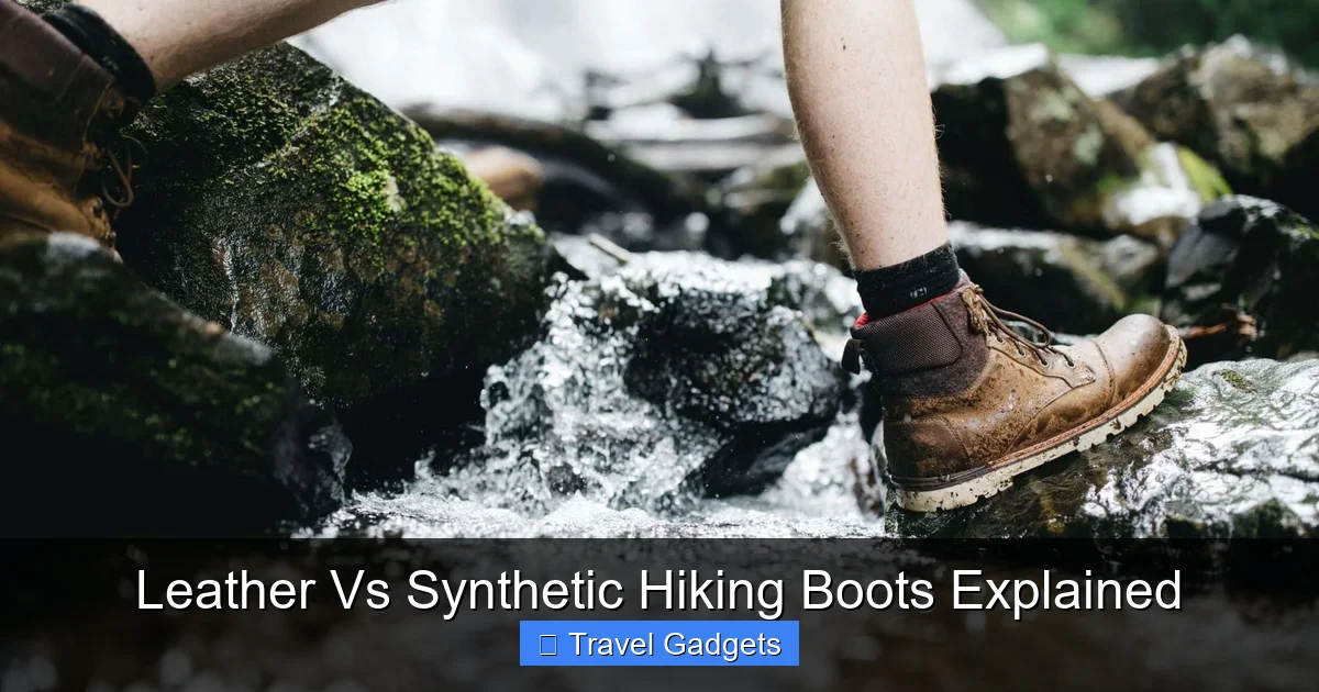 Leather Vs Synthetic Hiking Boots Explained
