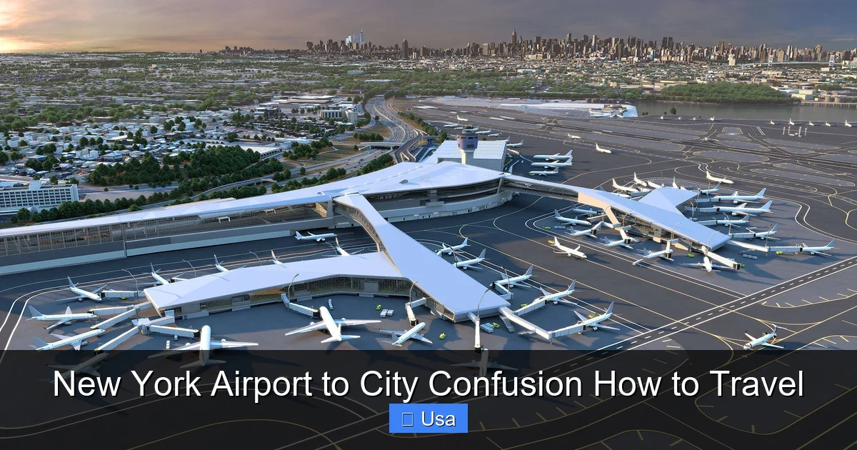 New York Airport to City Confusion How to Travel
