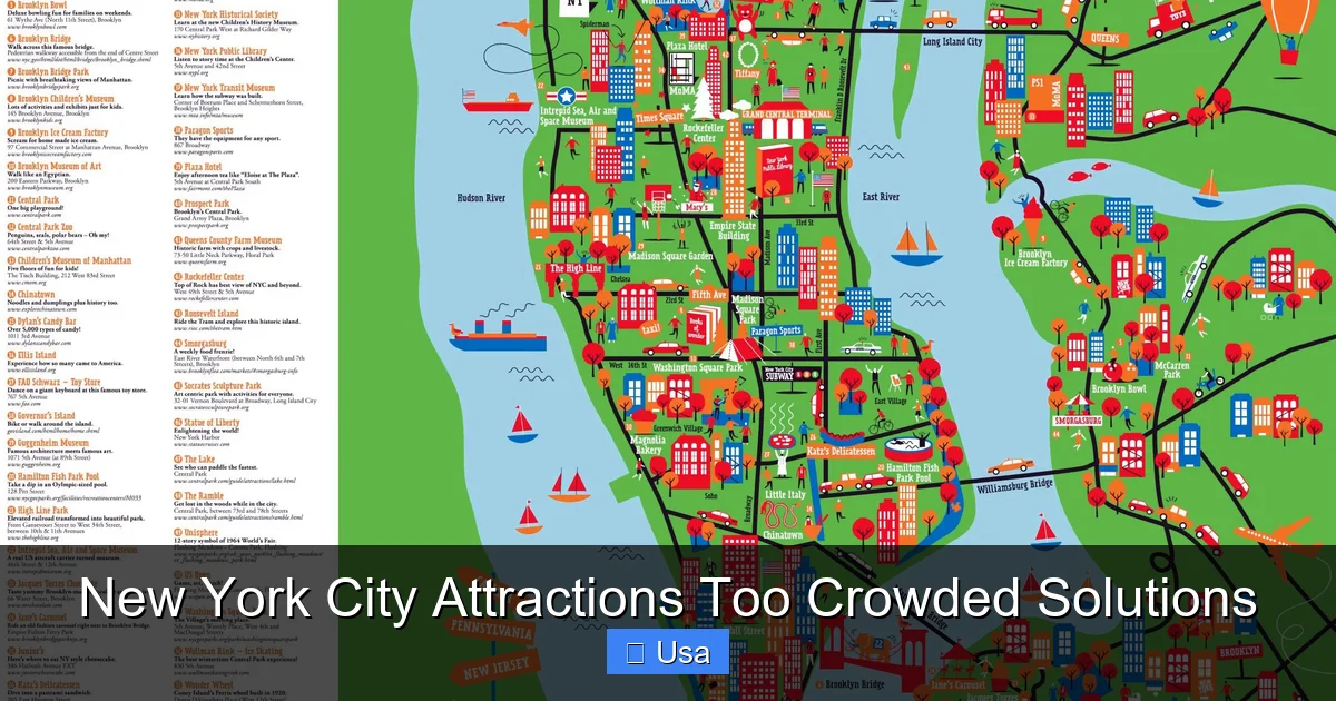 New York City Attractions Too Crowded Solutions