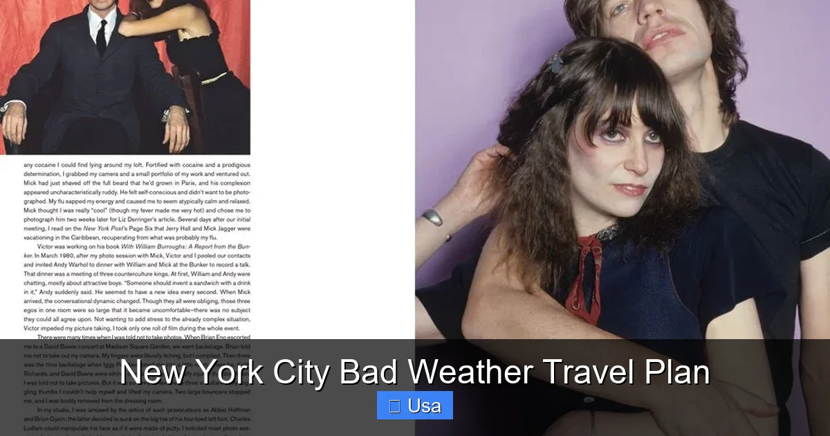 New York City Bad Weather Travel Plan