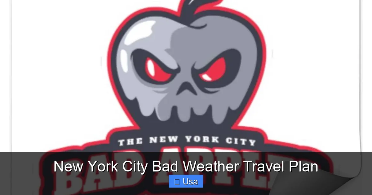 New York City Bad Weather Travel Plan