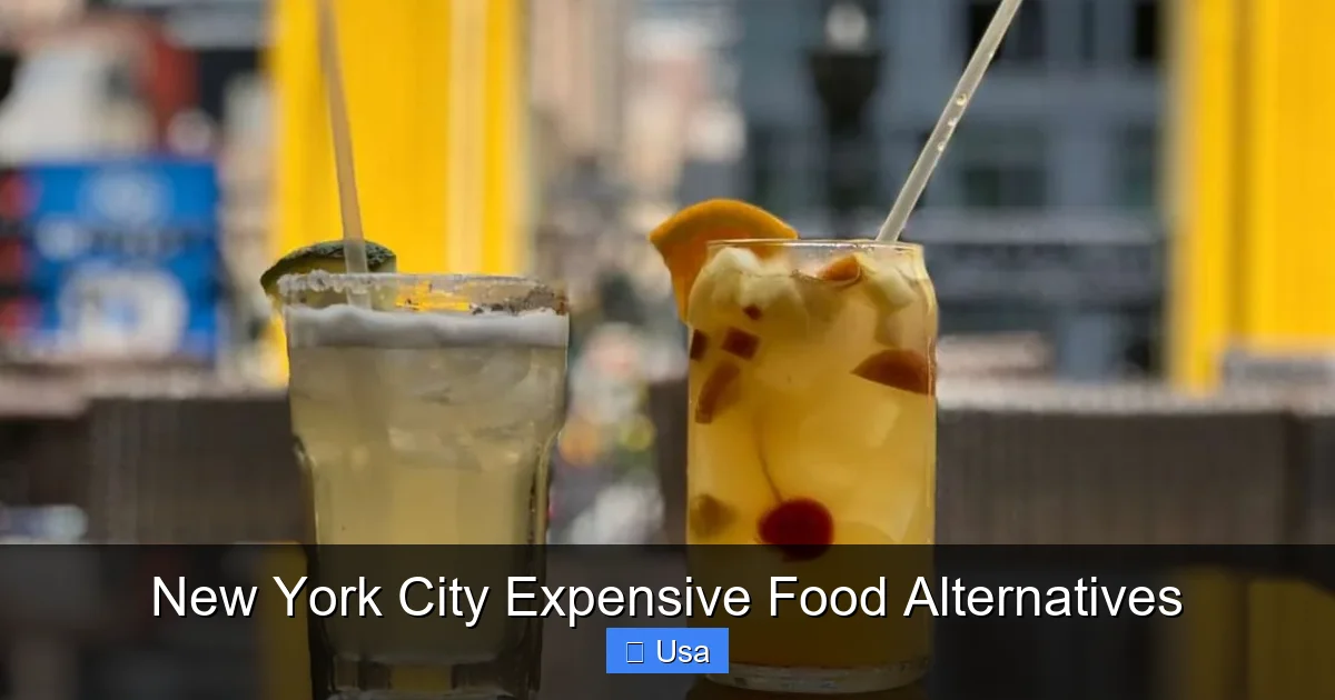 New York City Expensive Food Alternatives