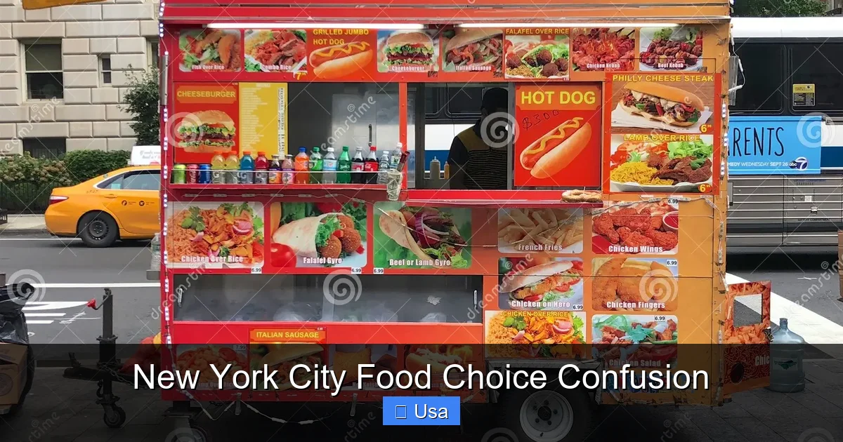 New York City Food Choice Confusion