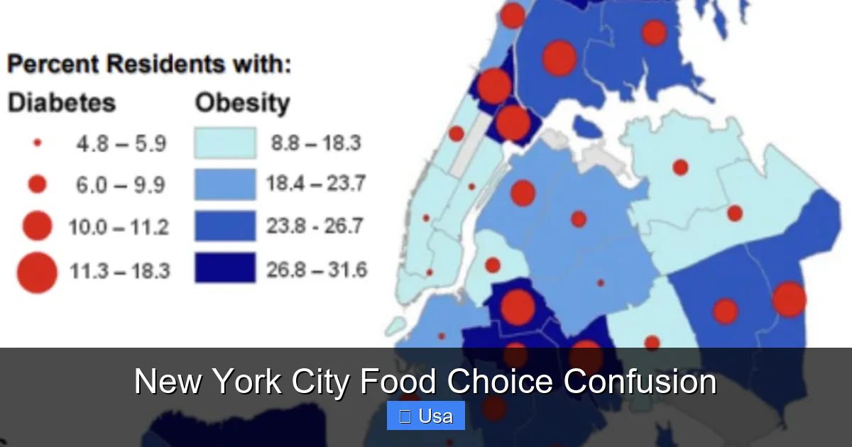 New York City Food Choice Confusion