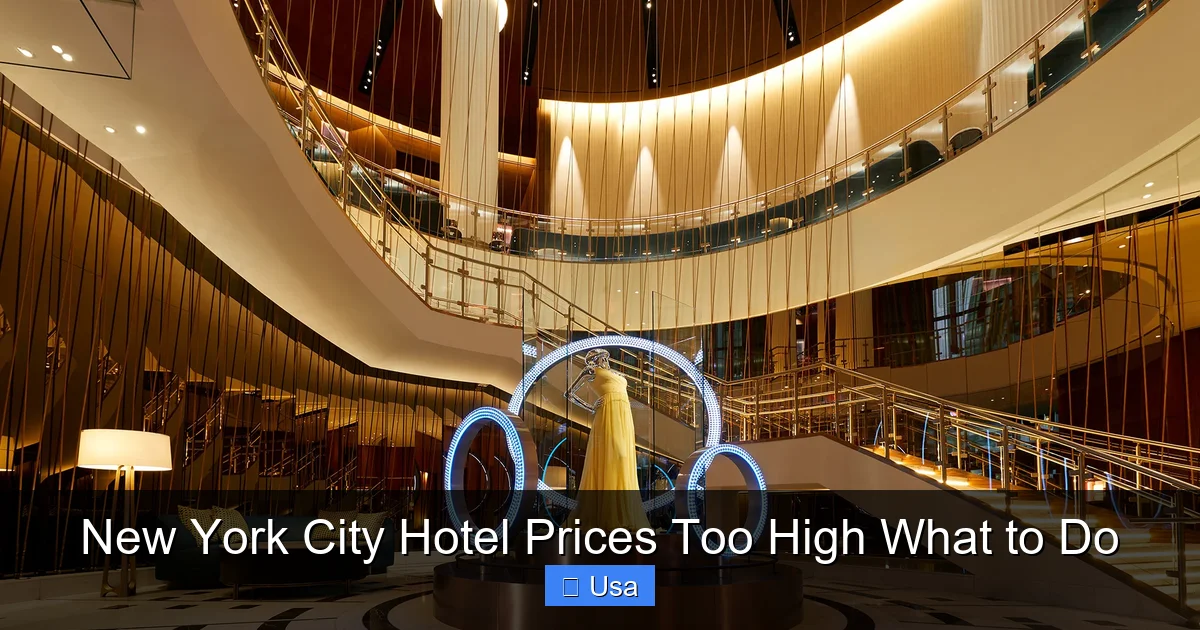 New York City Hotel Prices Too High What to Do