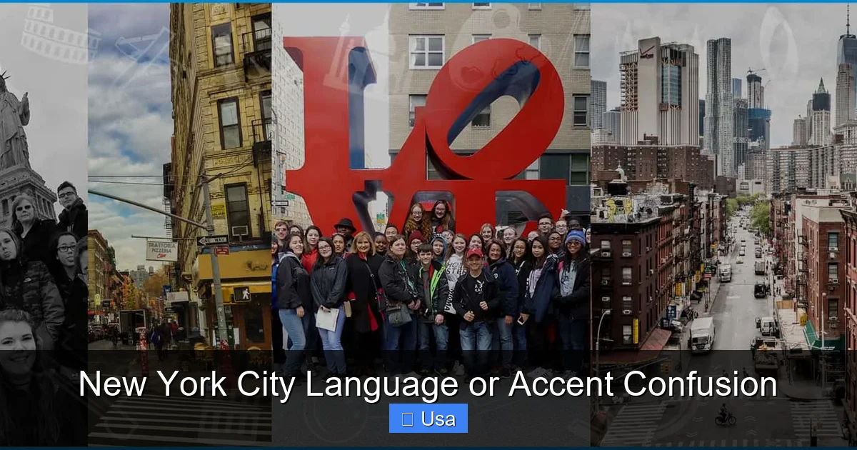 New York City Language or Accent Confusion