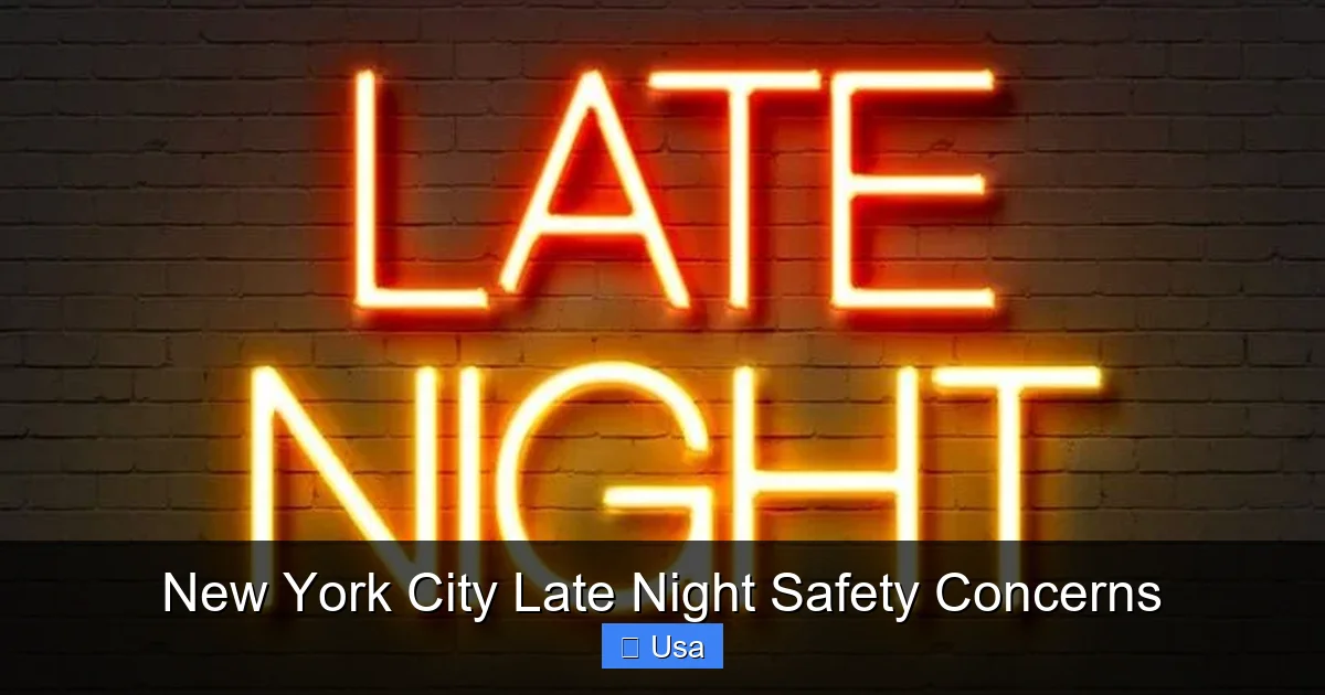 New York City Late Night Safety Concerns