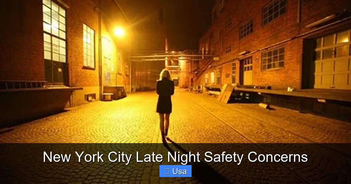 New York City Late Night Safety Concerns