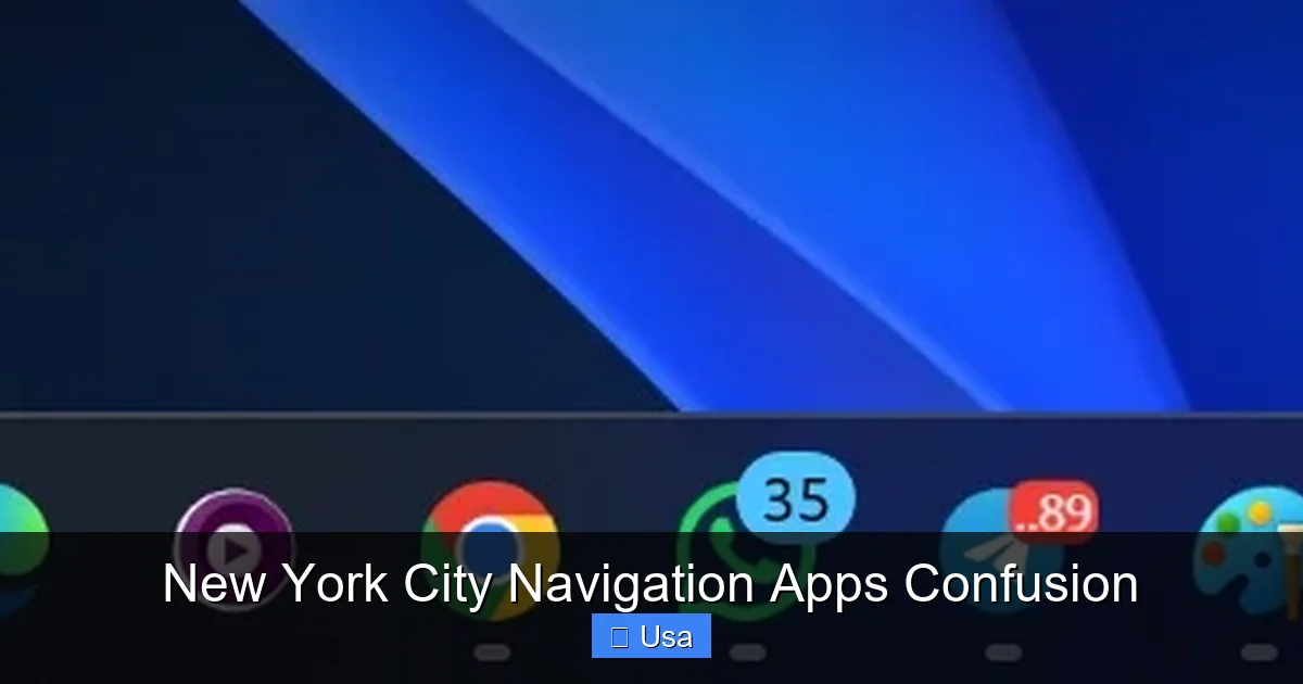New York City Navigation Apps Confusion