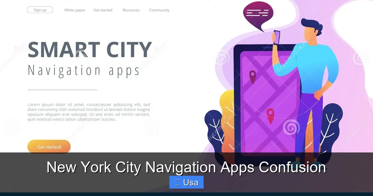 New York City Navigation Apps Confusion