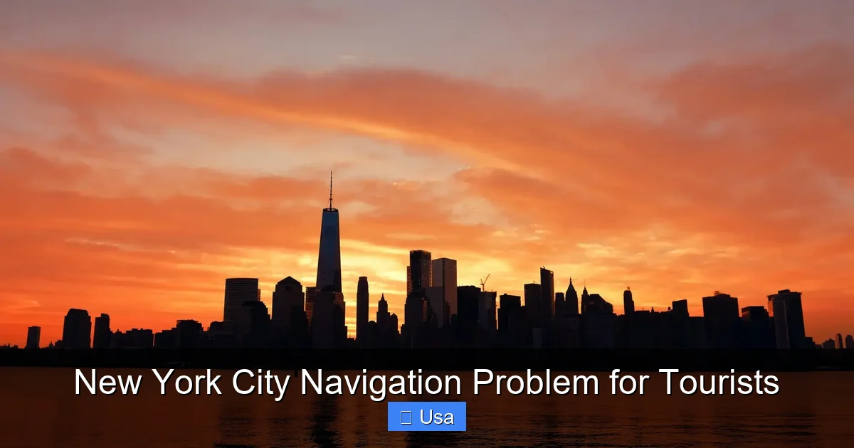 New York City Navigation Problem for Tourists