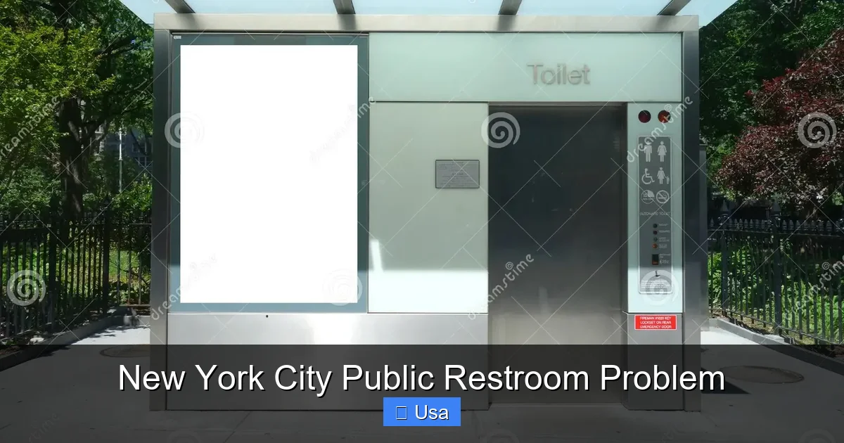 New York City Public Restroom Problem