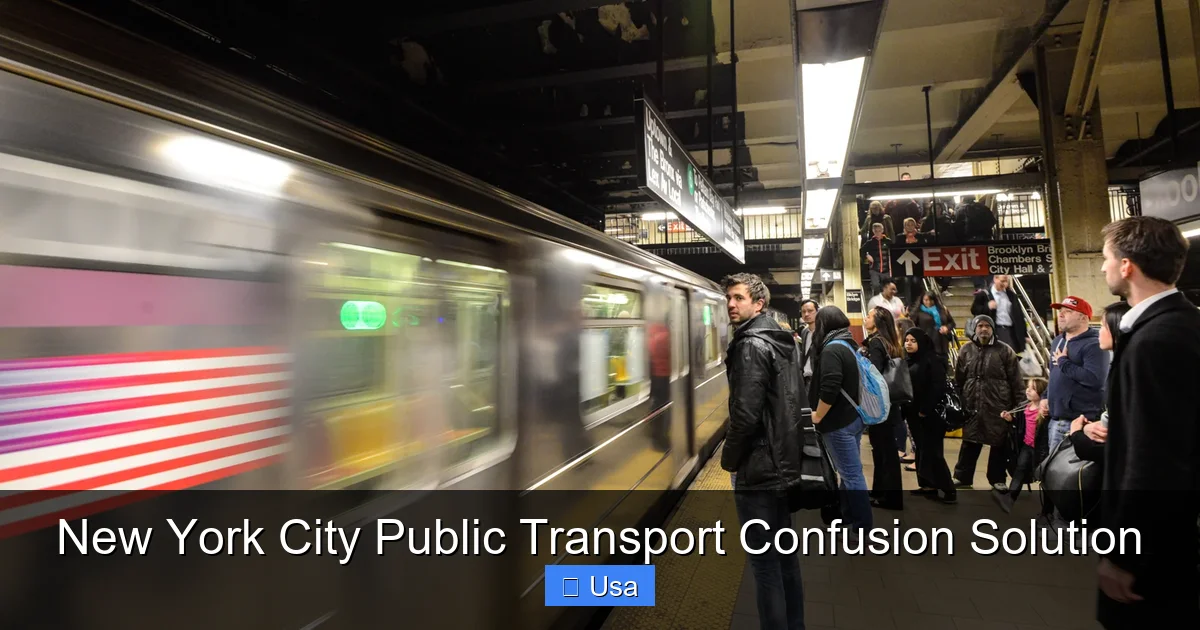 New York City Public Transport Confusion Solution