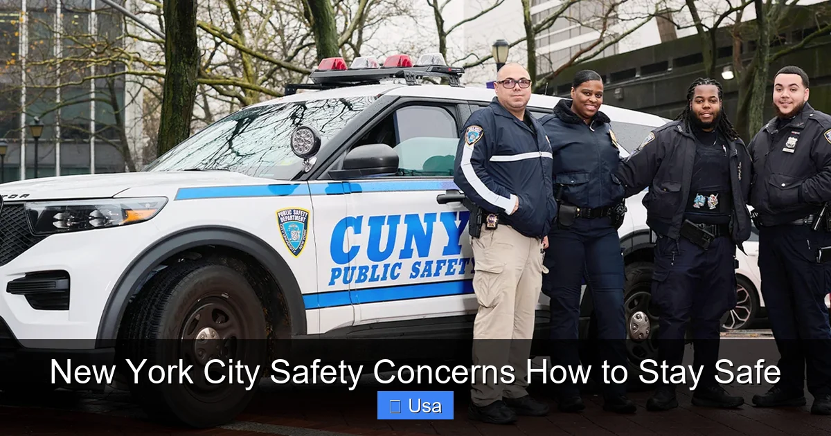 New York City Safety Concerns How to Stay Safe