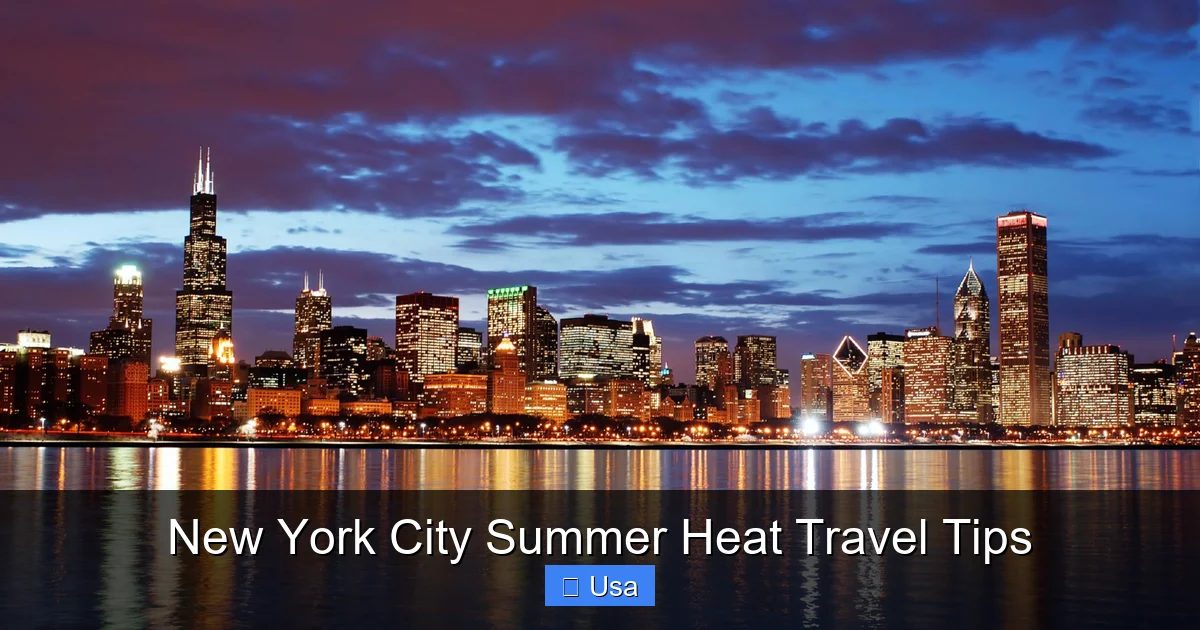 New York City Summer Heat Travel Tips