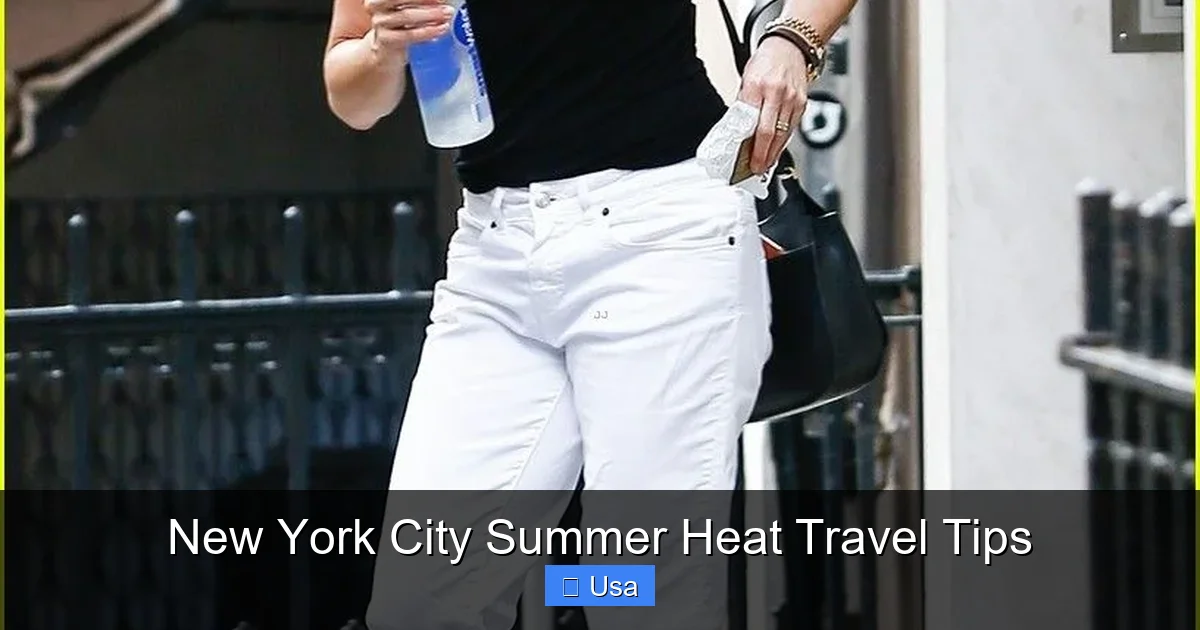 New York City Summer Heat Travel Tips