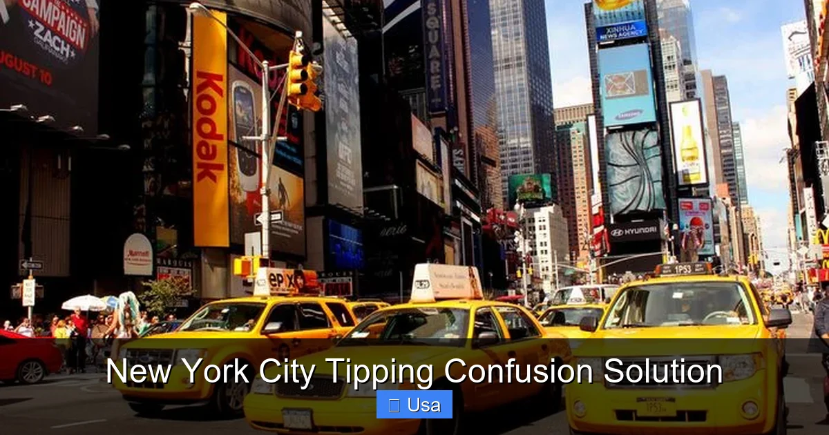 New York City Tipping Confusion Solution
