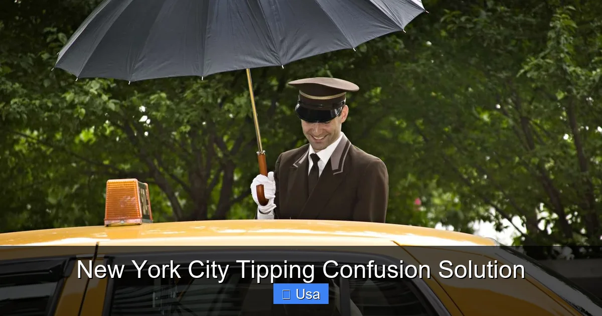 New York City Tipping Confusion Solution