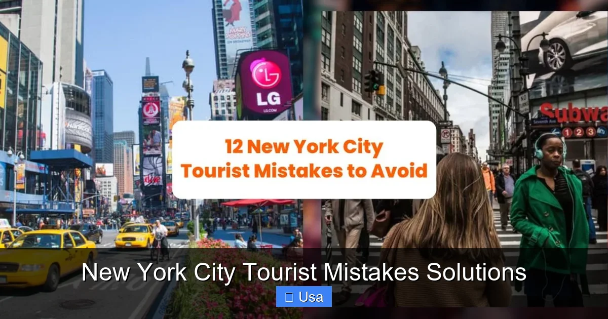 New York City Tourist Mistakes Solutions
