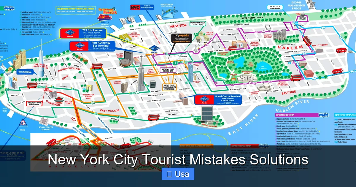New York City Tourist Mistakes Solutions