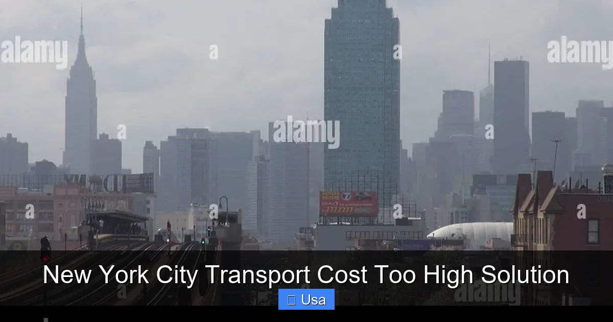 New York City Transport Cost Too High Solution