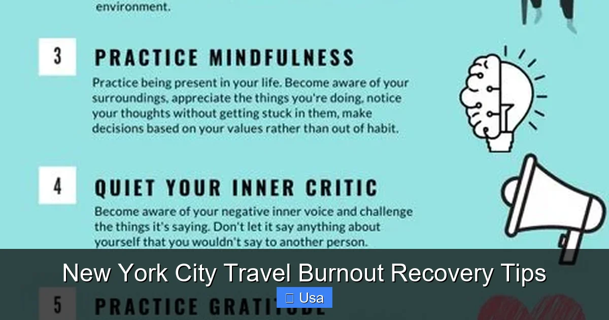New York City Travel Burnout Recovery Tips