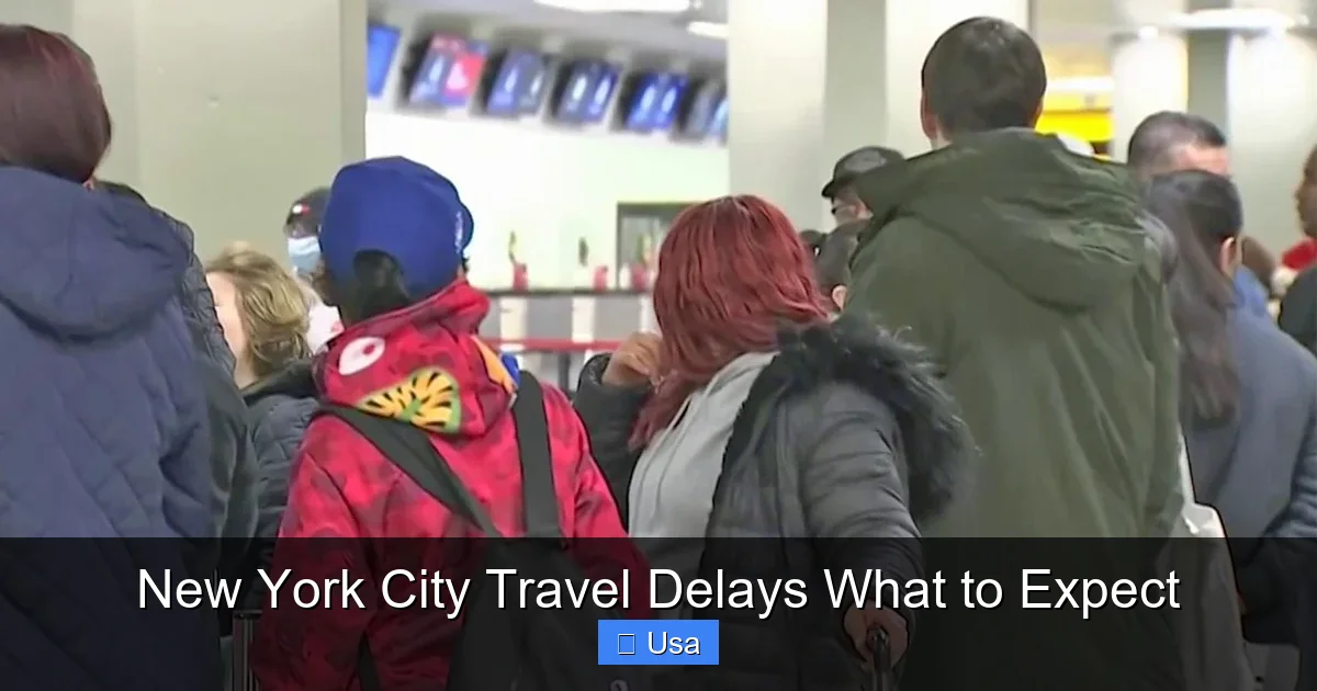 New York City Travel Delays What to Expect