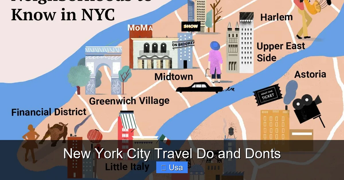 New York City Travel Do and Donts