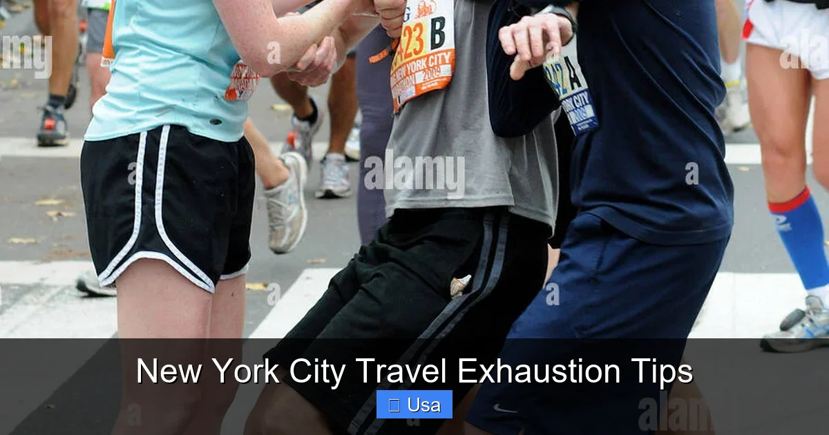 New York City Travel Exhaustion Tips