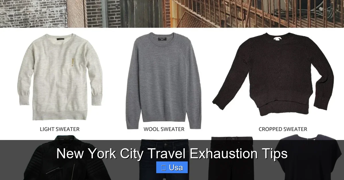New York City Travel Exhaustion Tips